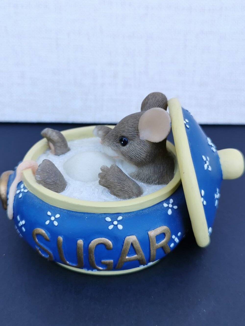 Fitz & Floyd Charming Tails You Couldn't Be Sweeter Figurine Mice Mouse Sugar